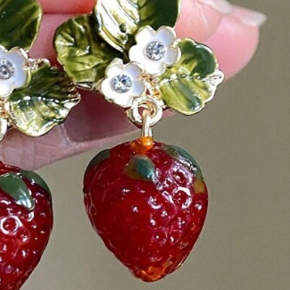Strawberry Earrings - Lemonade Mermaid