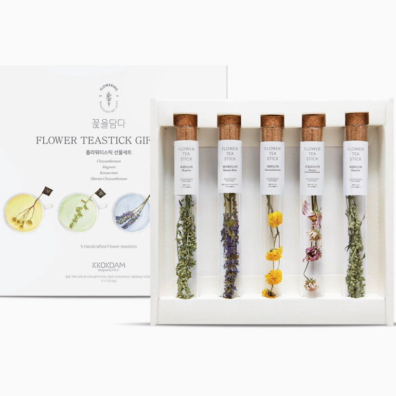 Flower Teastick Gift Set