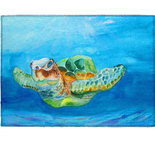 Turtle Washable 1'8" x 2'6" Rug