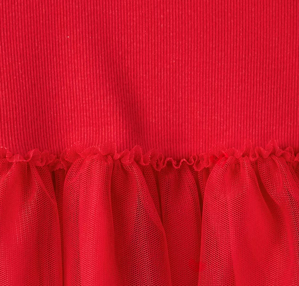 Red 2-pc w/Heart Leggings - Lemonade Mermaid