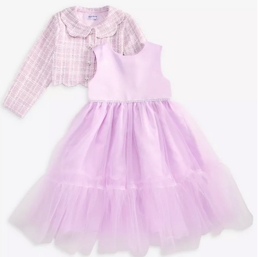 Lilac Audrey Hepburn Tulle Dress & Jacket