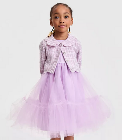 Lilac Audrey Hepburn Tulle Dress & Jacket