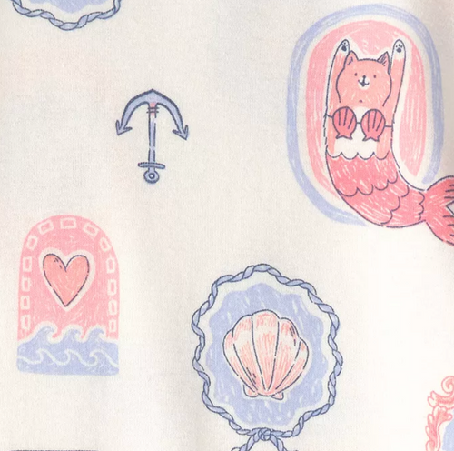 4 Pc. Mermaid Cat PJs Set - Lemonade Mermaid