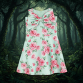 Mint Rose Bow Dress