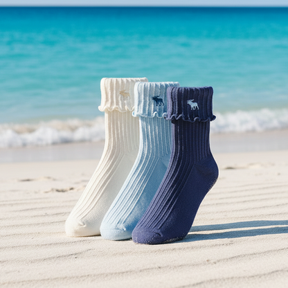 Kids' Abercrombie Socks 3 prs-L/9-11