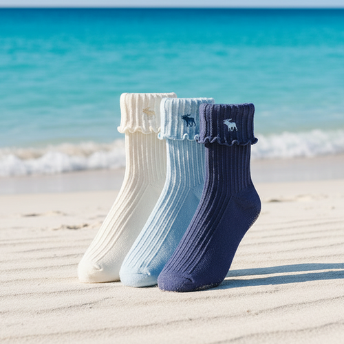 Abercrombie Socks 3 prs-L/9-11 - Lemonade Mermaid