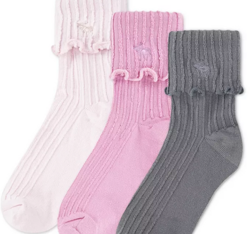 Abercrombie Socks 3 prs-L/9-11 - Lemonade Mermaid