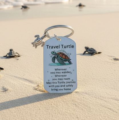 Travel Turtle Keychain