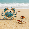 Rhinestone Crab Keychain (3 Colors)