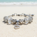 Shimmering Silver Charm Bracelet - Lemonade Mermaid