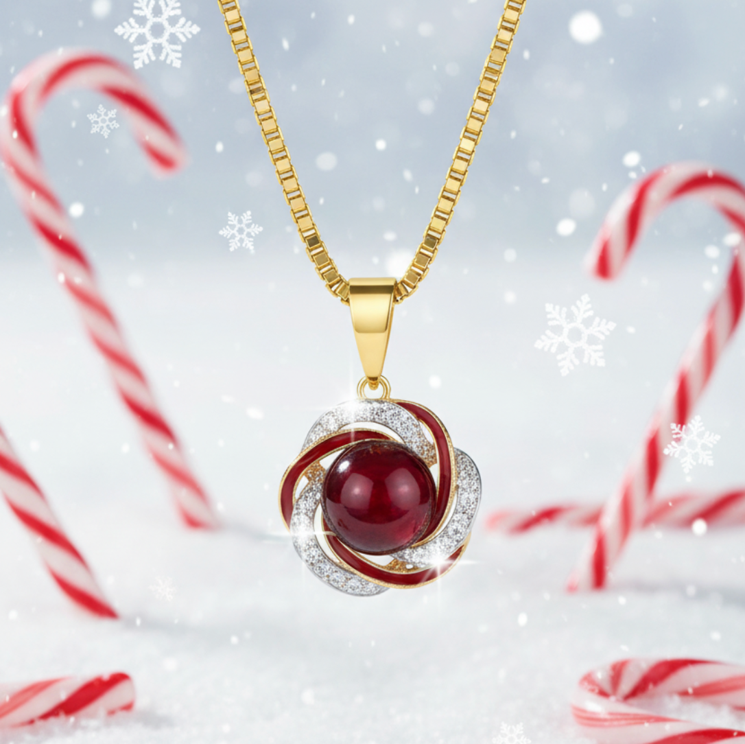 Peppermint Swirl Necklace