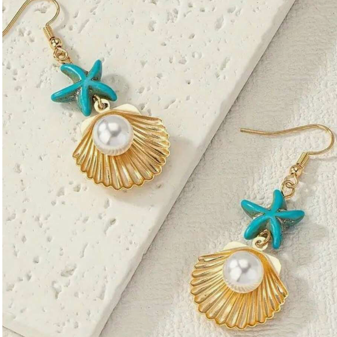 Starfish & Shell Earrings