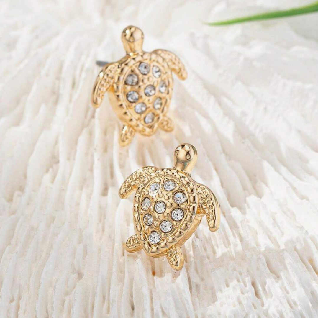 Turtle or Coconut Tree Studs