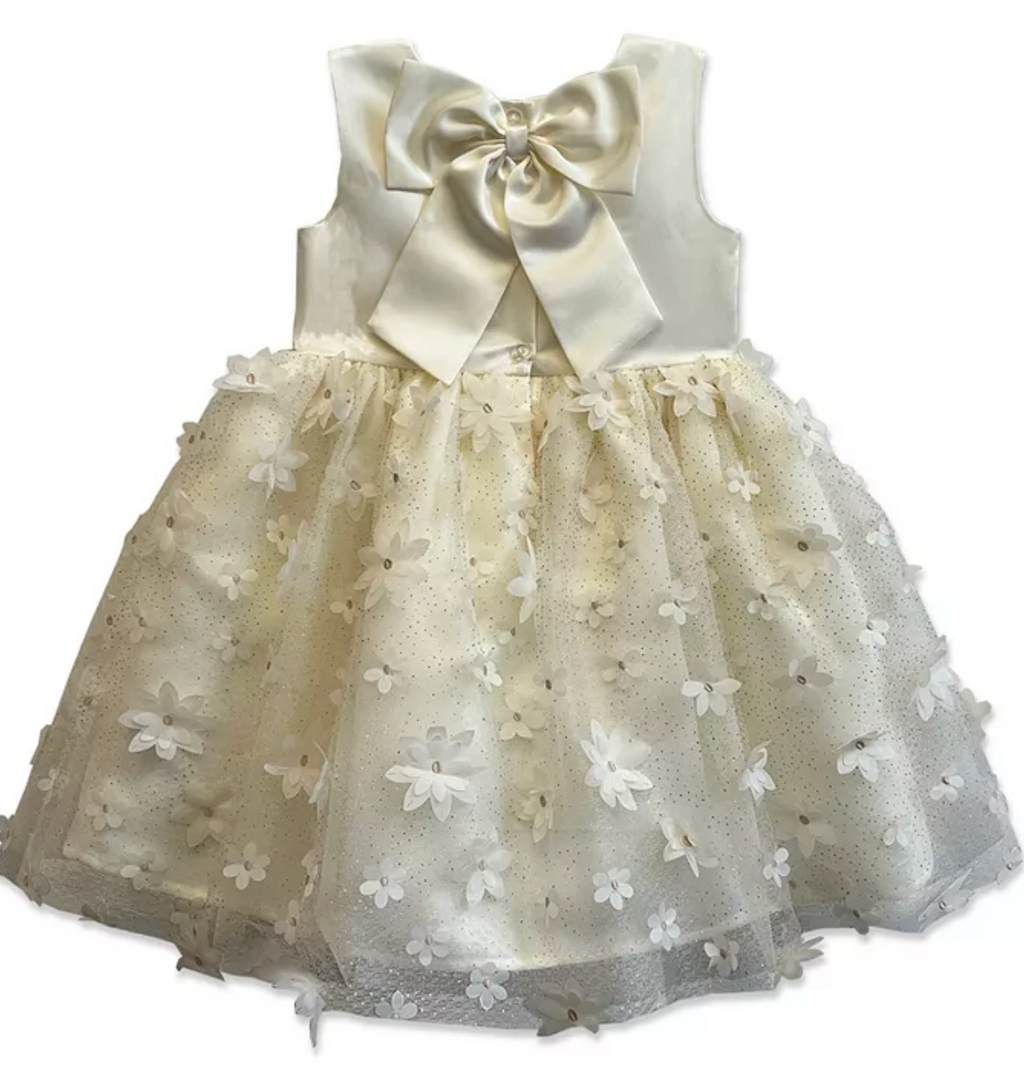 Ivory Flower Skirt Dress - Lemonade Mermaid