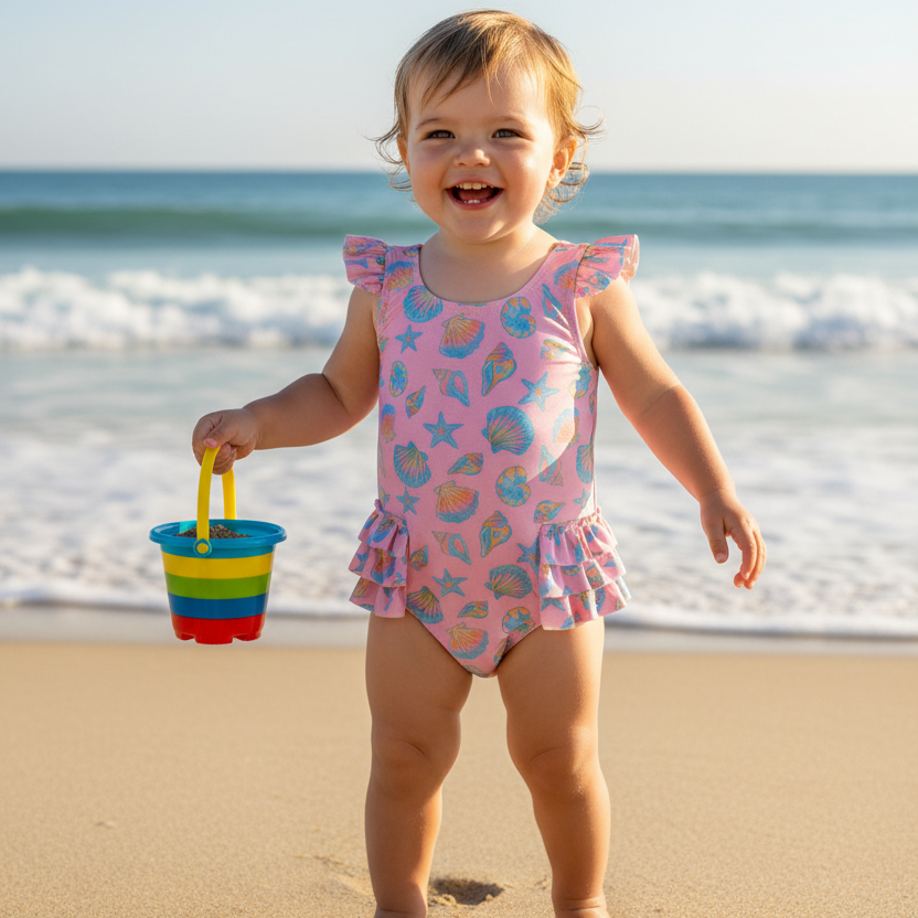 Pink Sparkle Swimsuit - Lemonade Mermaid