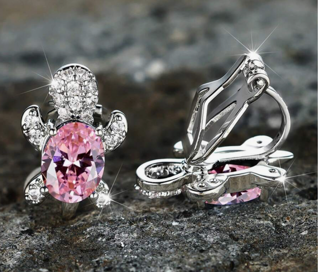 Turtle Dimension Earrings (Clip-Ons)