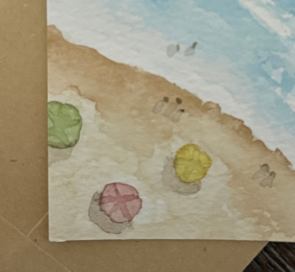 Seashore Note Card by Alayna
