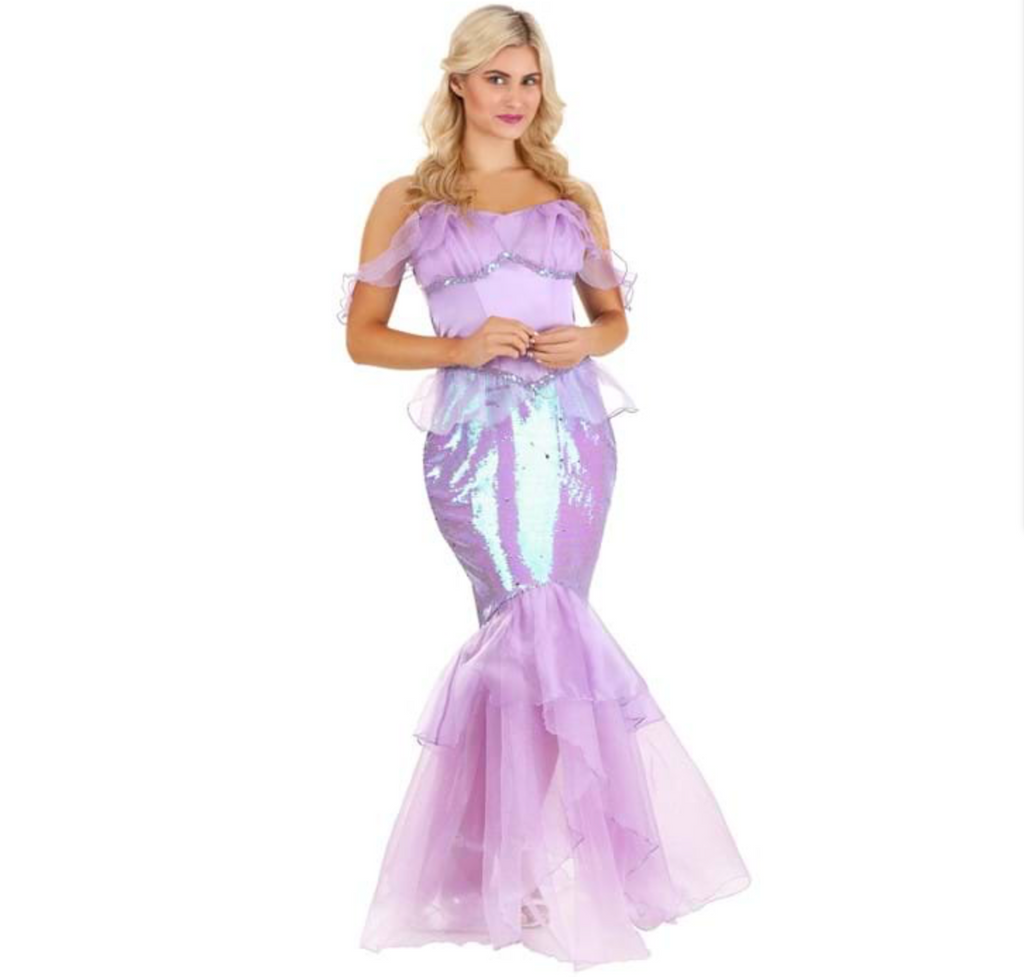 Lavender Mermaid Costume (Teen/Adult, Lg.)