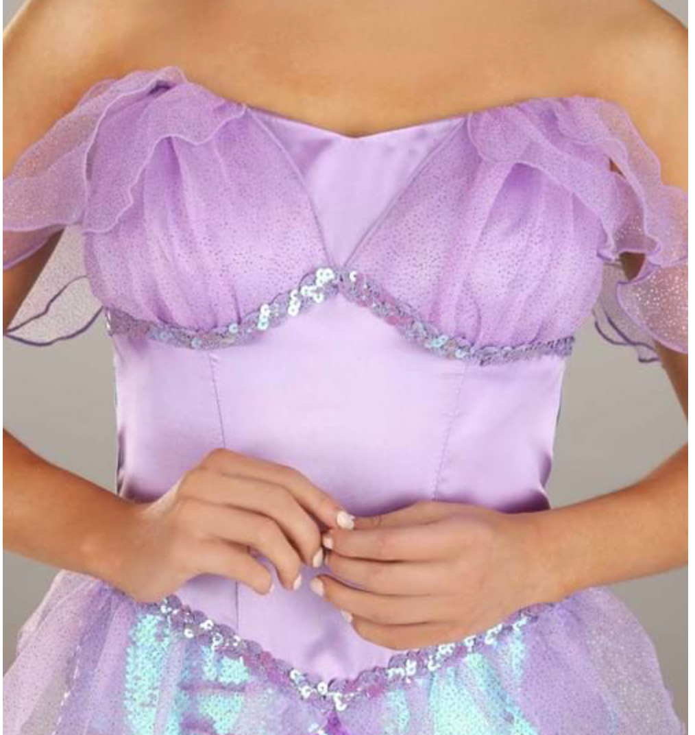 Lavender Mermaid Costume (Teen/Adult, Lg.)