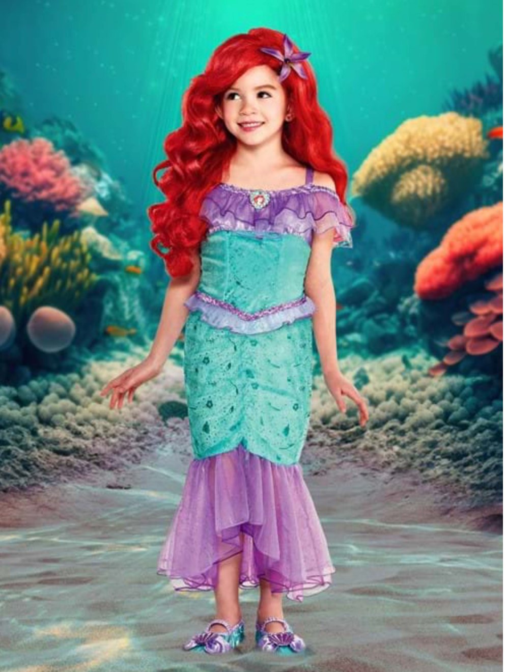Ariel Little Mermaid Costume (3T thru Age 10)