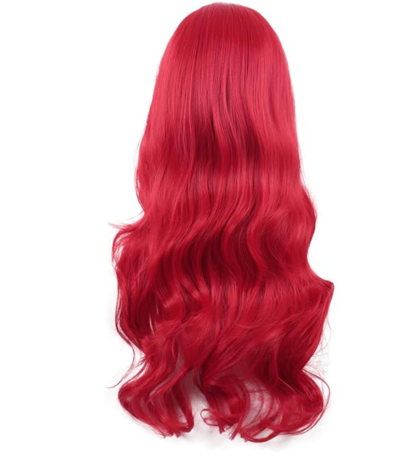 Red Wig for Mermaid Costume
