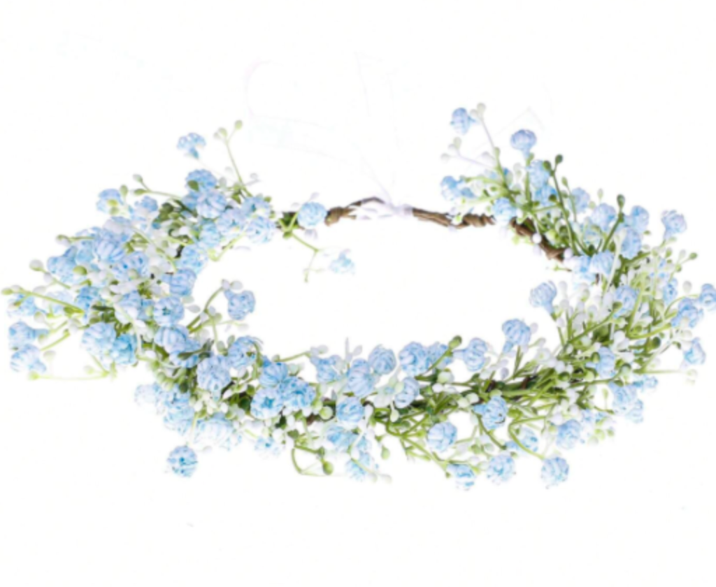 Blue Sea Blossoms Flexible Headband Crown