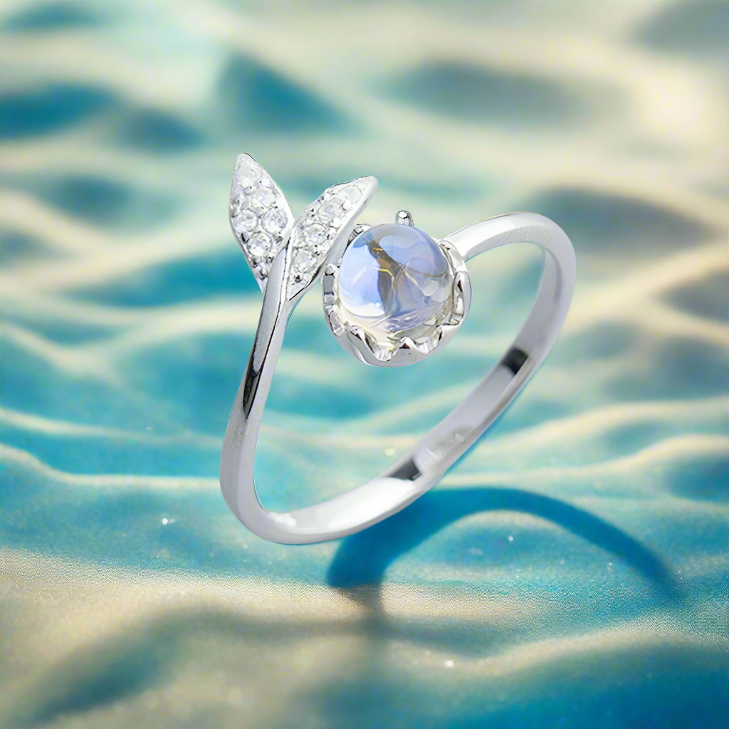 (NEW!) Ocean Fling Ring, Sterling Silver-Plated