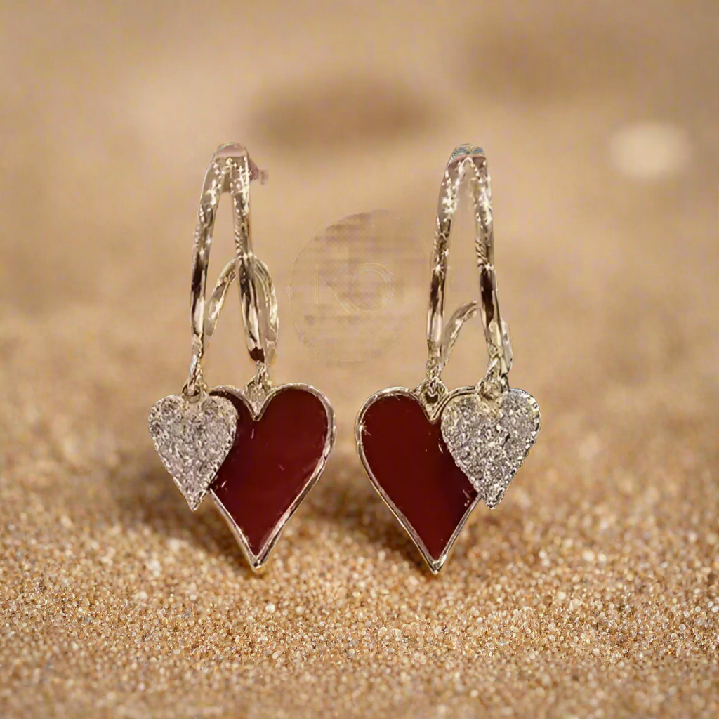 Ocean Candy Heart Earrings - Lemonade Mermaid