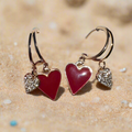 Ocean Candy Heart Earrings - Lemonade Mermaid