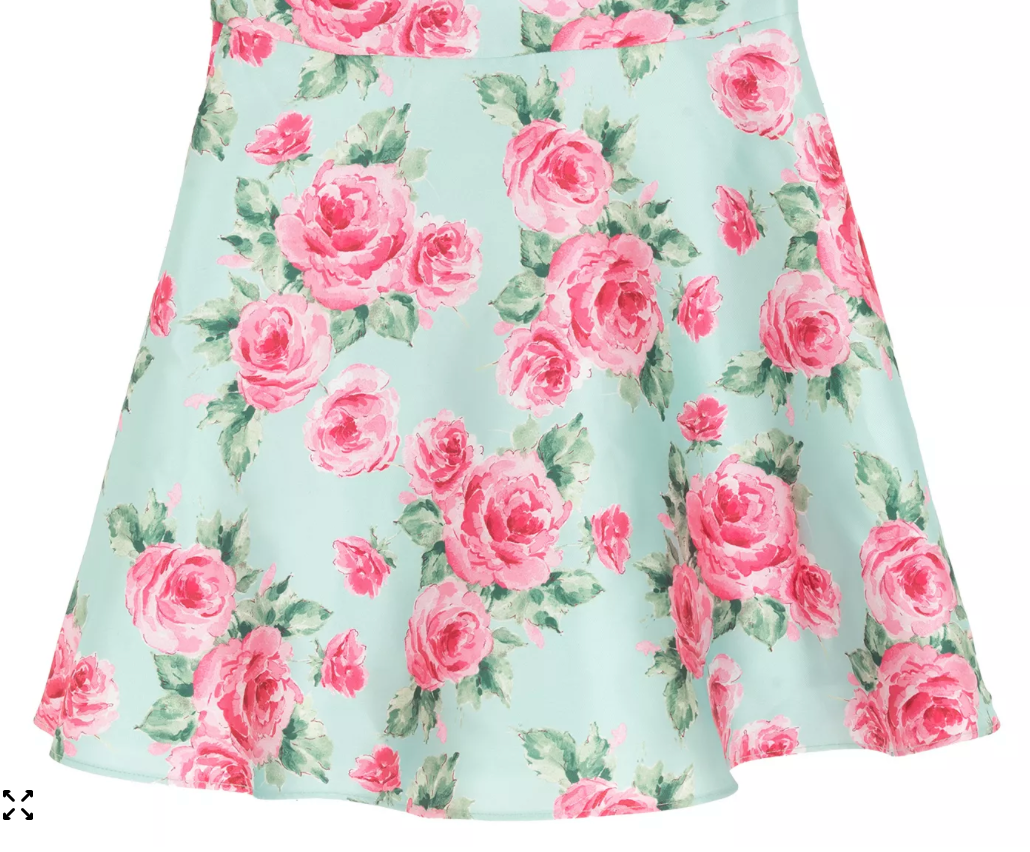 Mint Rose Bow Dress