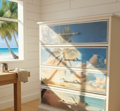 Palm Tree 4 Drawer Dresser