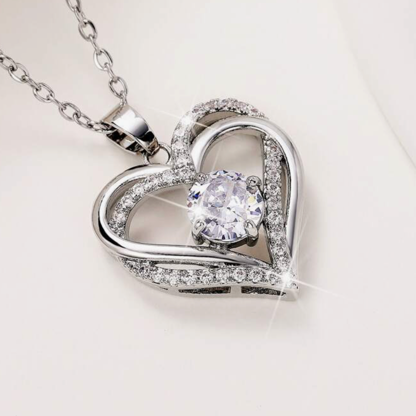 True Heart Necklace, Cubic Zirconia (3 Styles) - Lemonade Mermaid