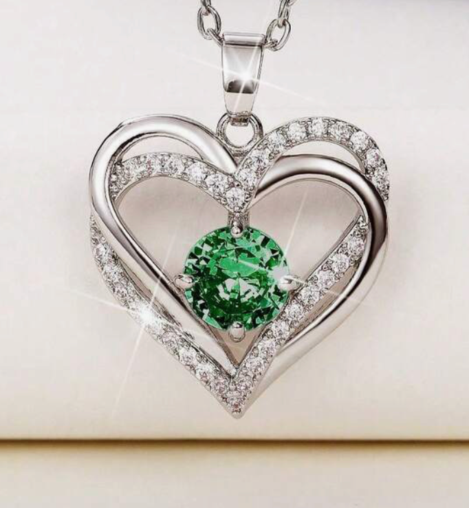 True Heart Necklace, Cubic Zirconia (3 Styles) - Lemonade Mermaid