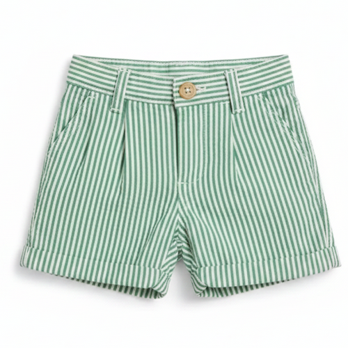 2 pc. Polo Ralph Lauren Oxford Shirt & Green Seersucker Shorts - Lemonade Mermaid