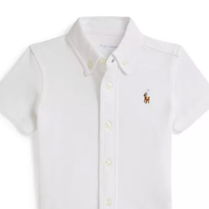 2 pc. Polo Ralph Lauren Oxford Shirt & Green Seersucker Shorts