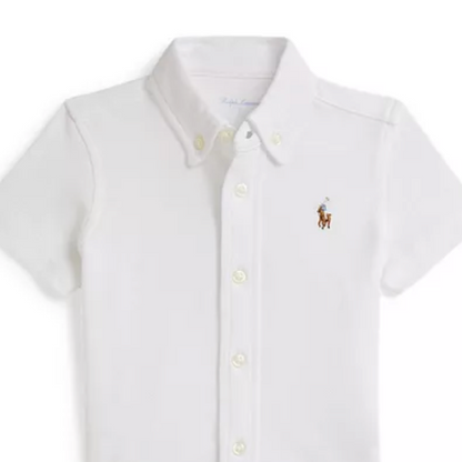 2 pc. Polo Ralph Lauren Oxford Shirt & Green Seersucker Shorts
