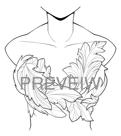 Custom Silicone Mermaid Top Mockup & Design Preview