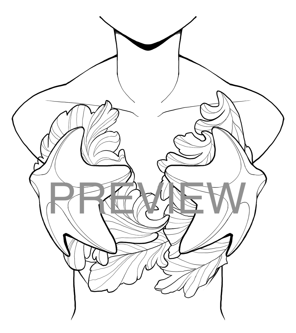 Custom Silicone Mermaid Top Mockup & Design Preview