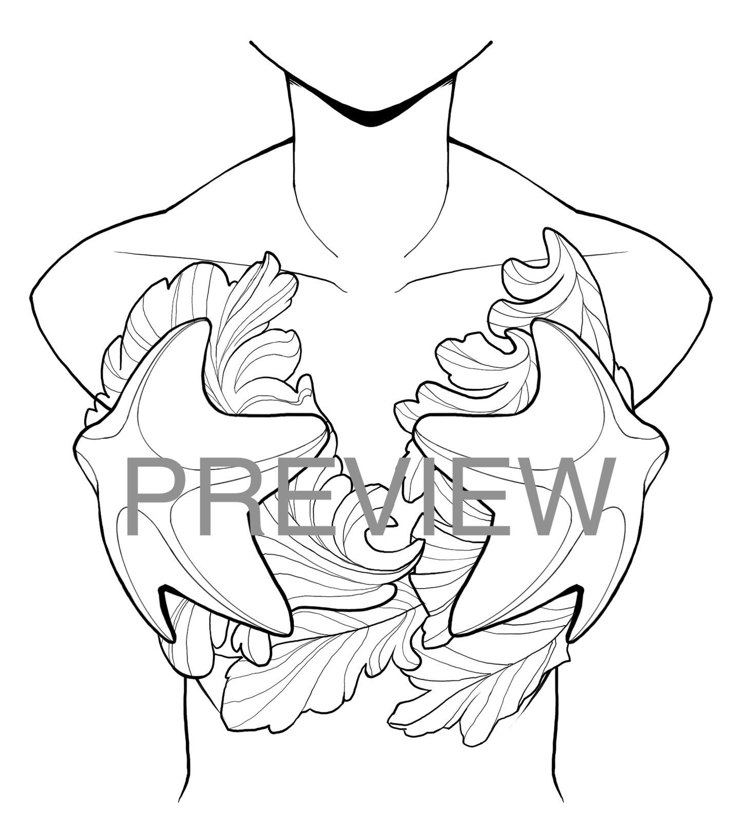 Custom Silicone Mermaid Top Mockup & Design Preview