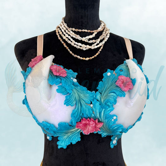 Siren Allure "Polished Nautilus" Custom Silicone Mermaid Top