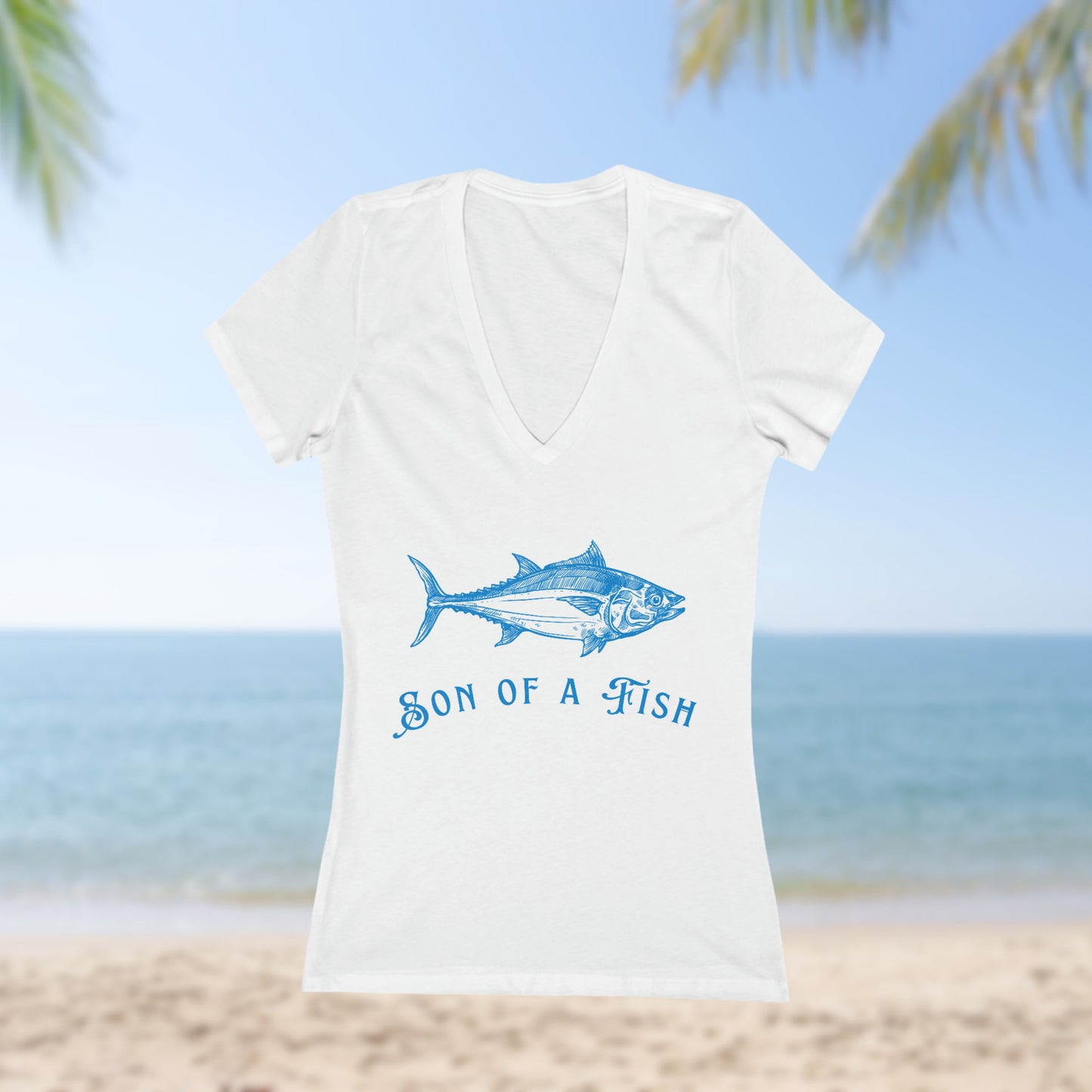 "Son of a Fish" Nautically Naughty Deep V-Neck (3 colors)