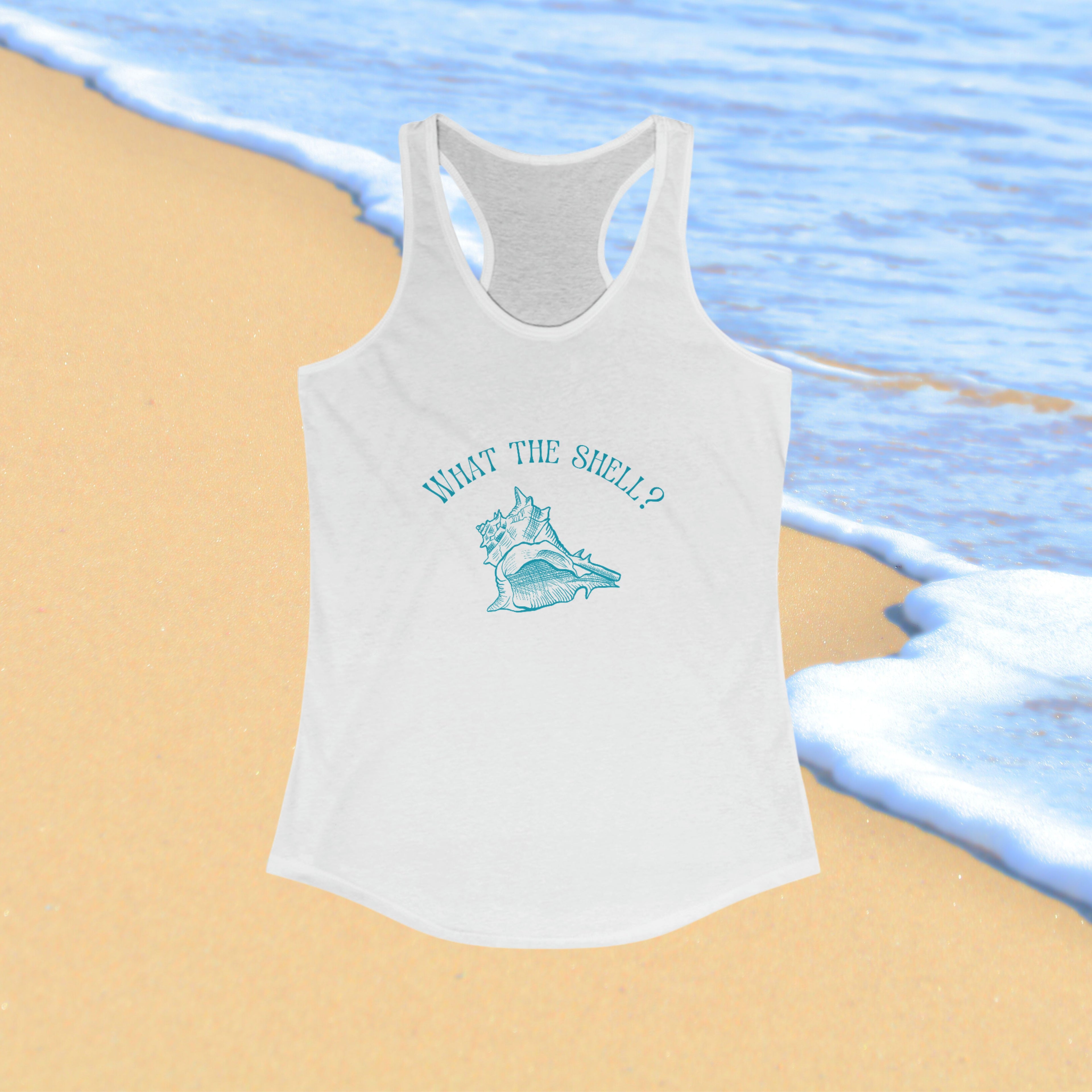 'What the Shell?" Nautically Naughty Racerback Tank (3 colors)