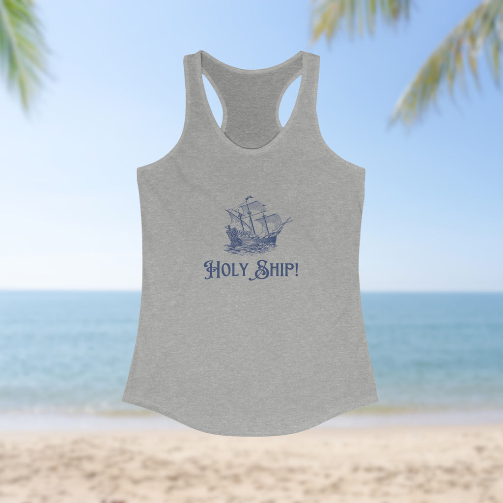 "Holy Ship!" Nautically Naughty Racerback Tank (3 colors)