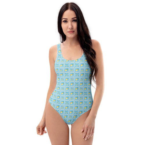 Amalfi Lemon One-Piece Swimsuit - Lemonade Mermaid