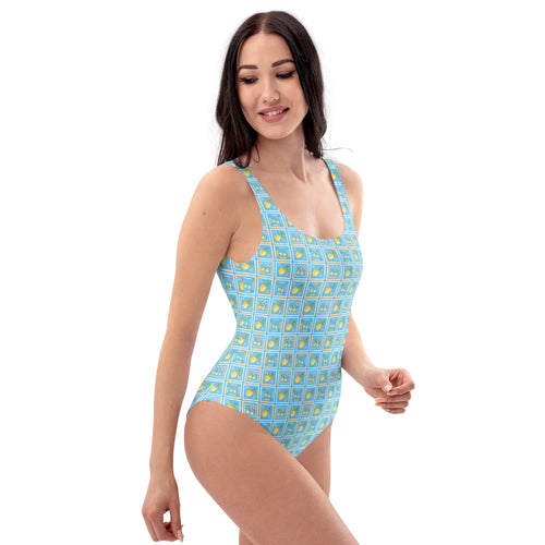 Amalfi Lemon One-Piece Swimsuit - Lemonade Mermaid