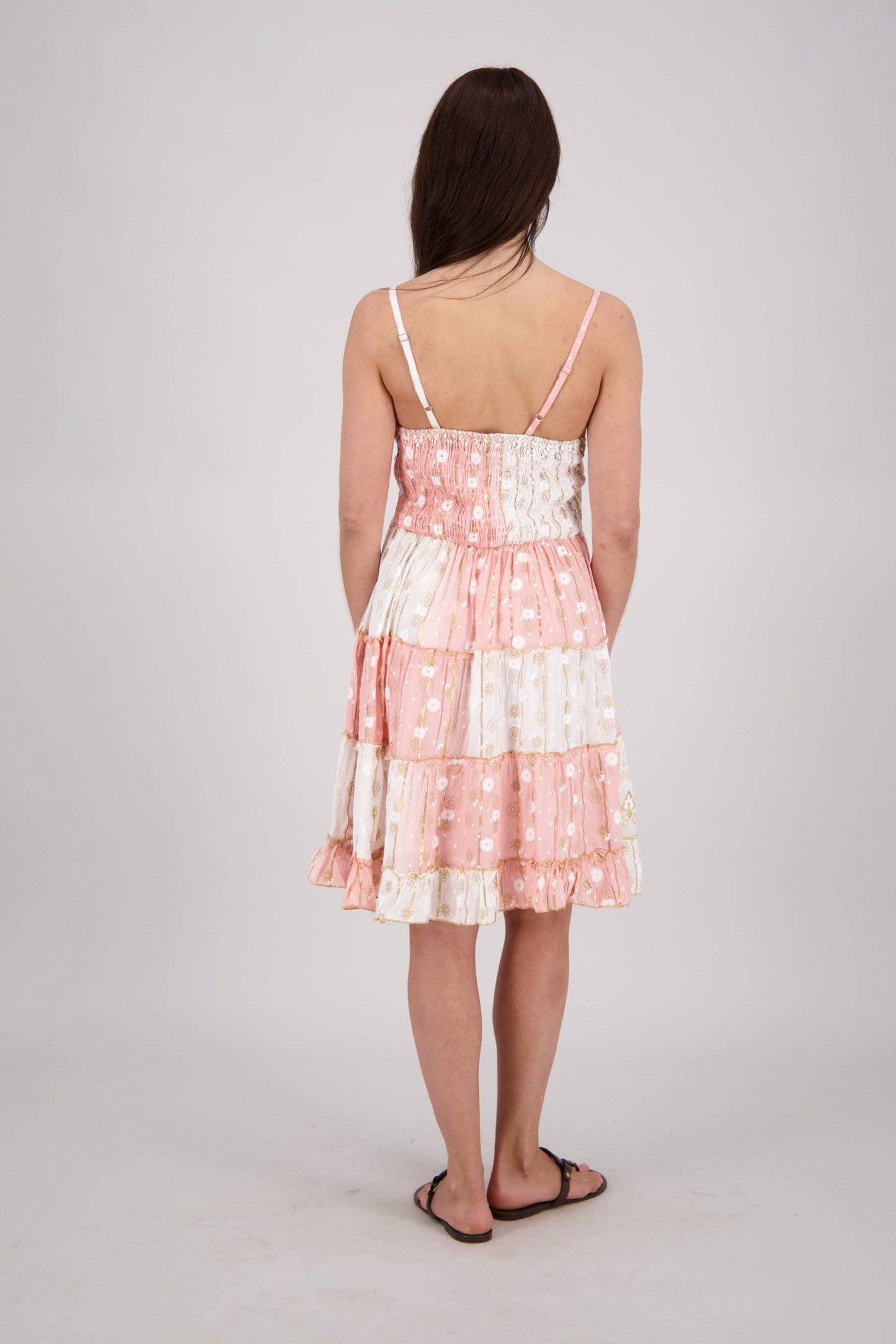 Boho Patchwork Midi Dress