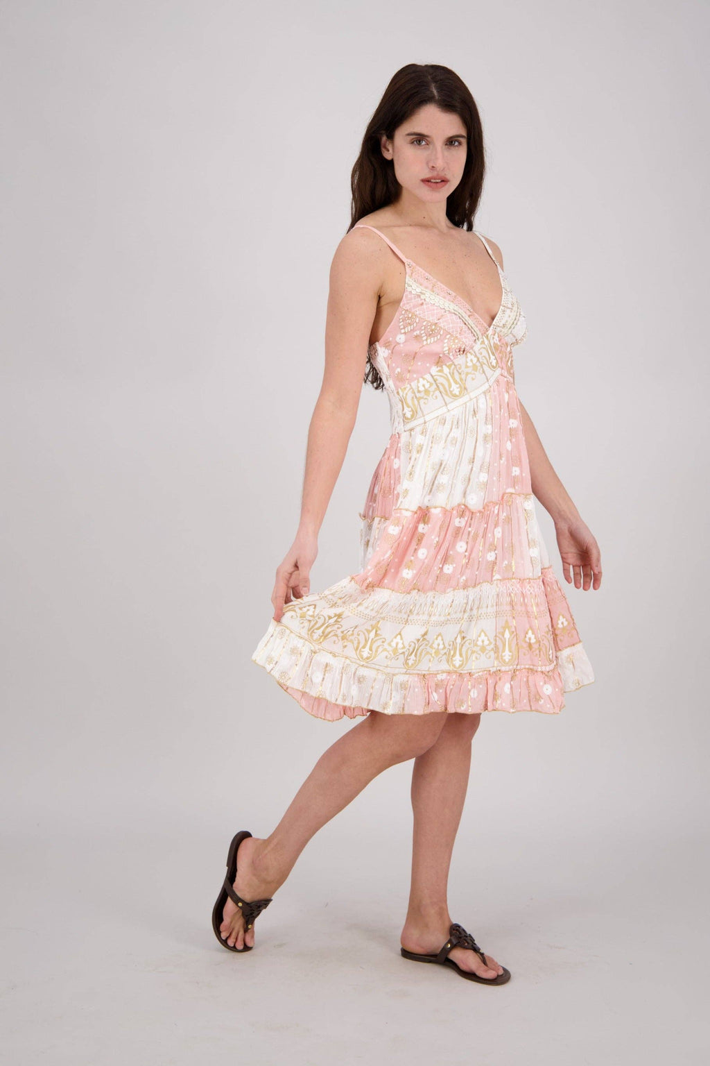 Patchwork Midi Dress - Lemonade Mermaid