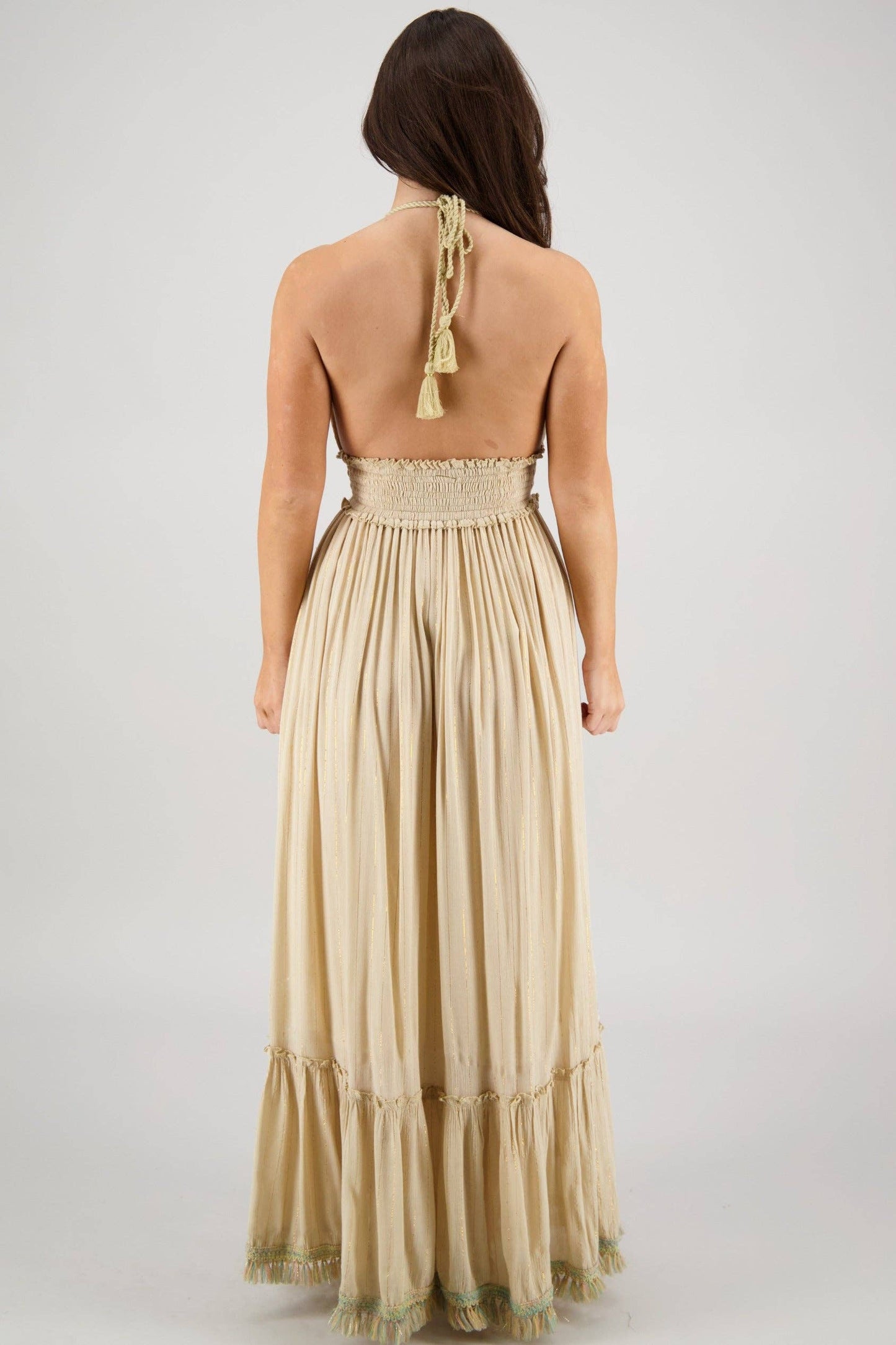 Boho Beachy Long Tassel Dress