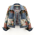 Floral Denim Jacket - Lemonade Mermaid
