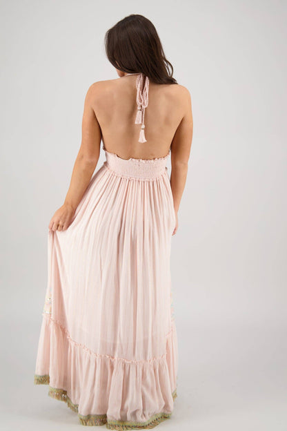 Boho Beachy Long Tassel Dress